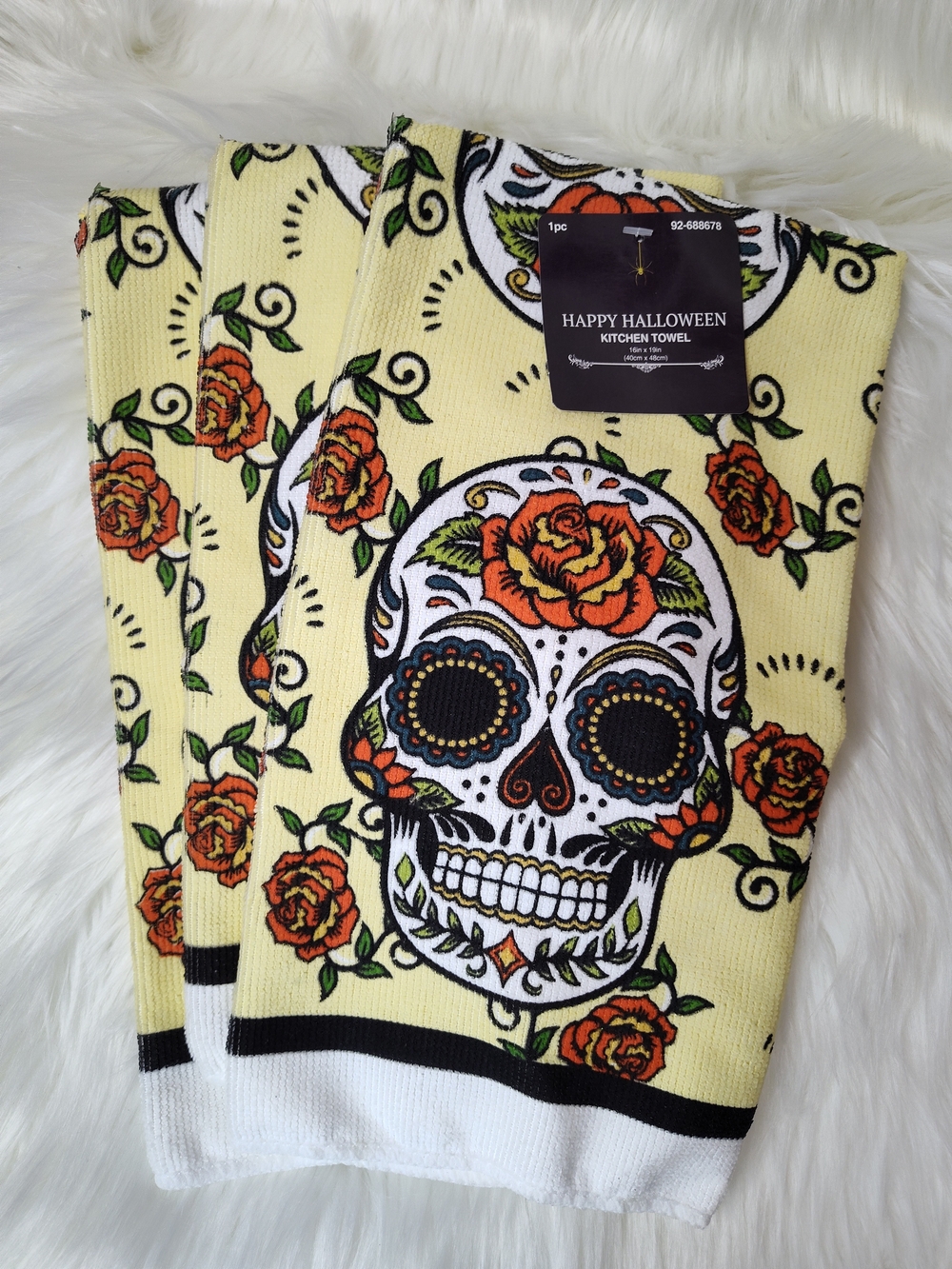 Sugar Skull Kitchen Towel - Set Of 3